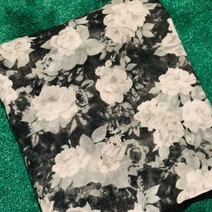 Floral infinity neck/head scarf